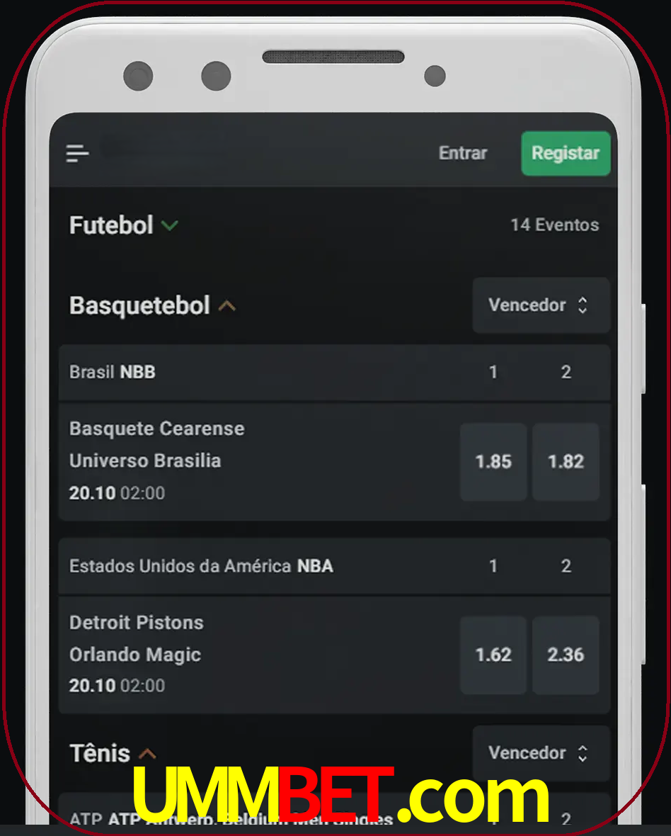 Aposte e assista aos esportes em formato ao vivo.