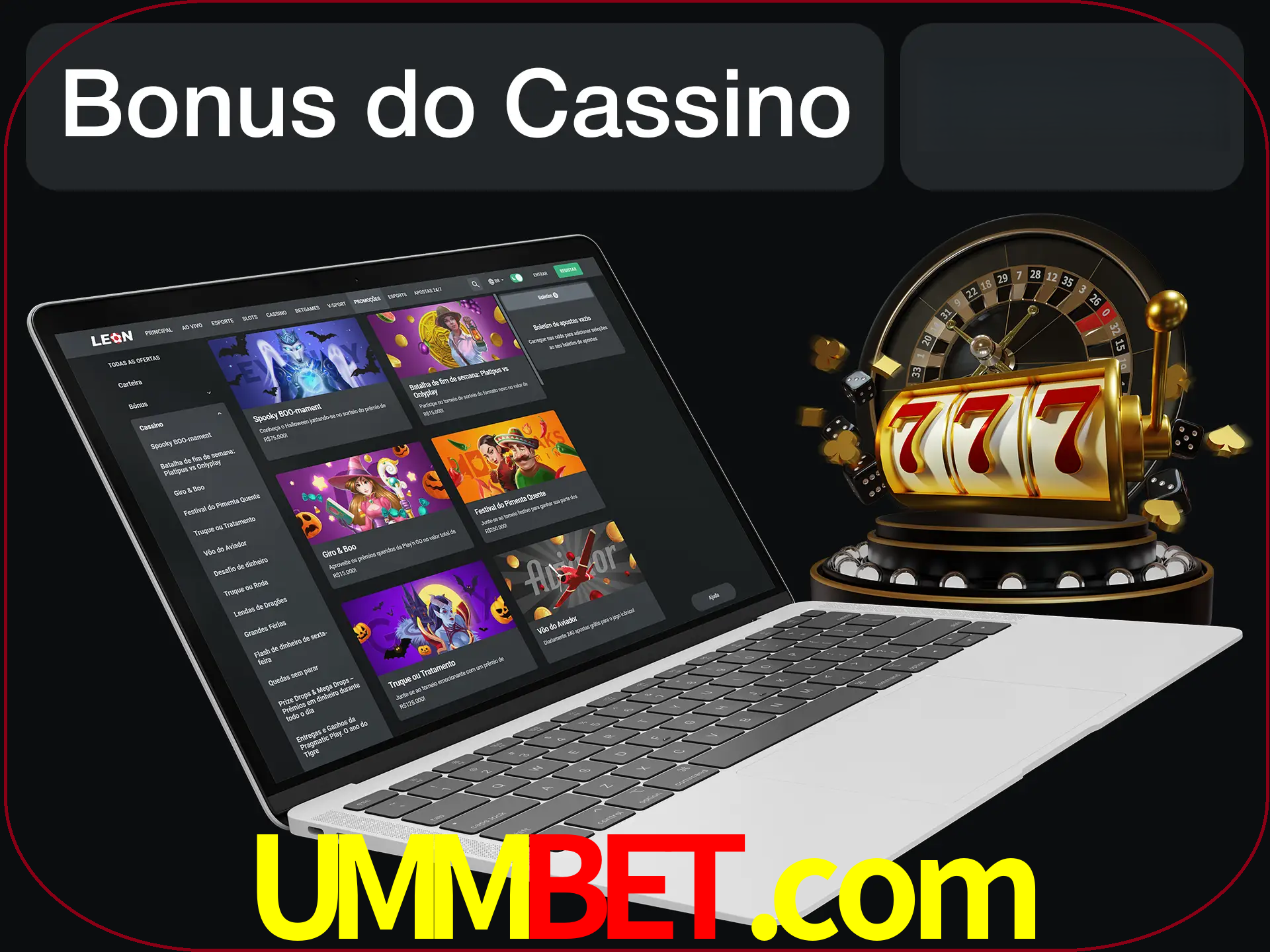 Use o bônus do cassino para começar melhor.