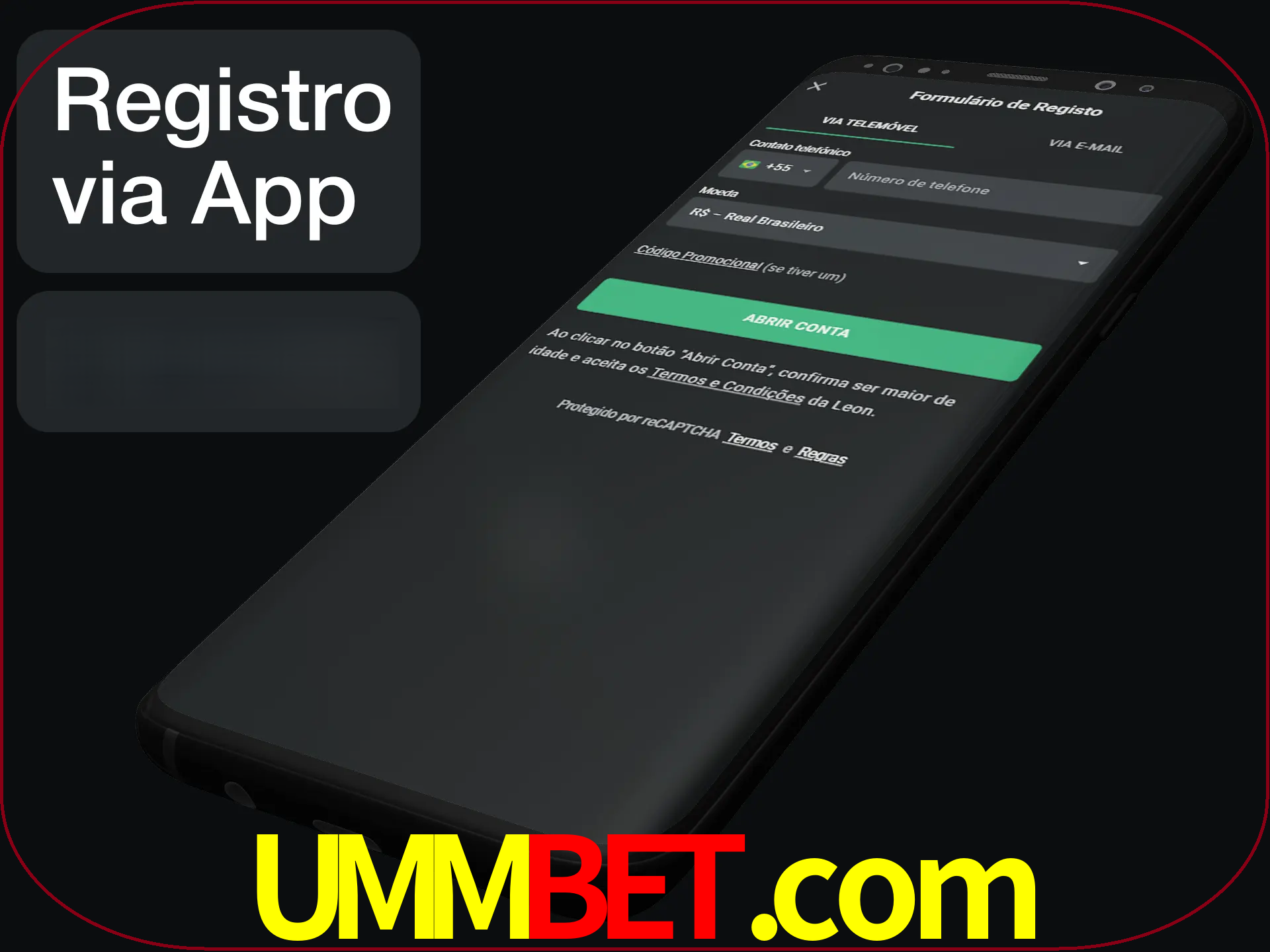 Registre-se quiclly em LeonBet usando o aplicativo.