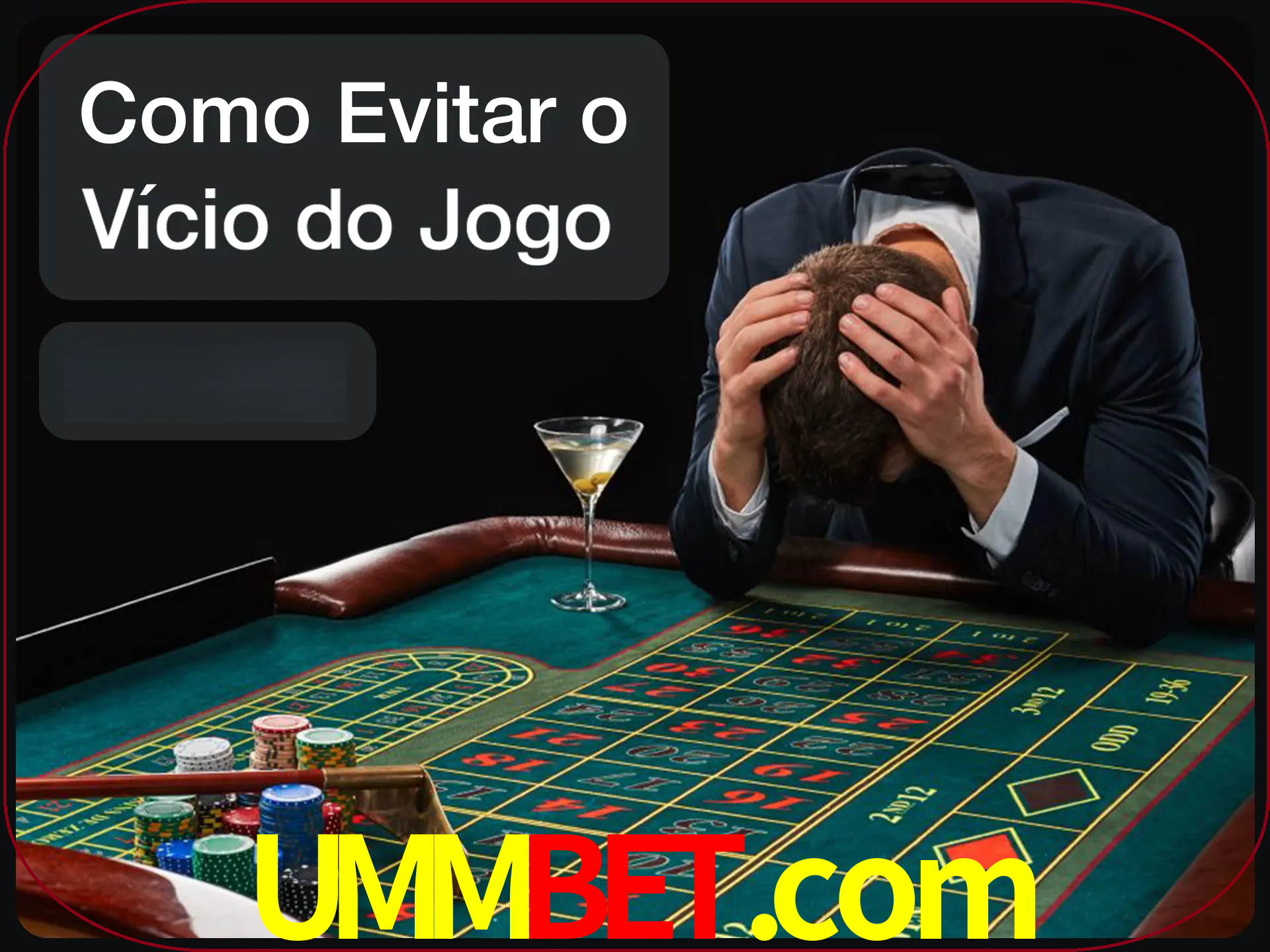 Você é responsável por cada uma de suas apostas.